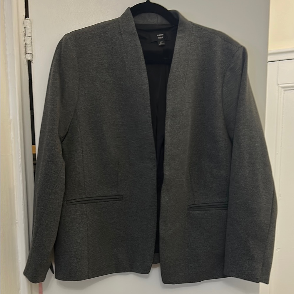 Grey Stretch Twill J. Crew Blazer